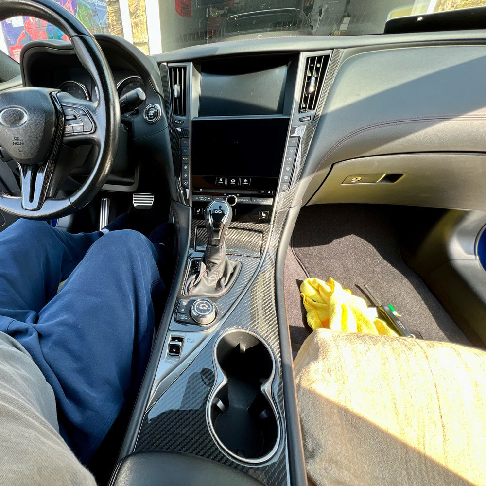 Carbon inserts in the interior (for Q50) for Infiniti Q50/Q60 2013-2024 - image 4
