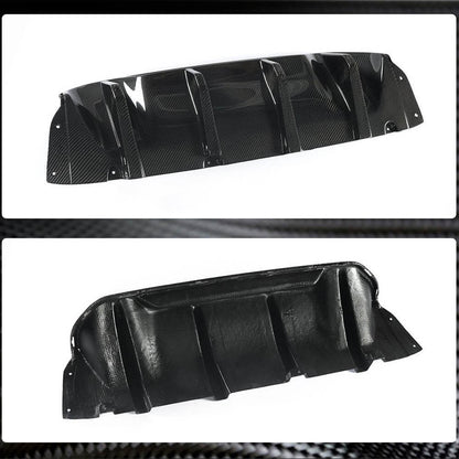 Rear Bumper Diffuser Carbon Fiber V1 (2017-2020, F90) for BMW 5 Series G30/31 2017-2023 - image 4
