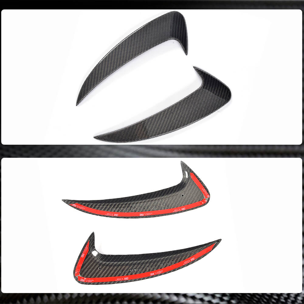 Covers on the rear bumper (for AMG-Line 2017-2019, Carbon) for Mercedes E-class coupe C238 - image 4
