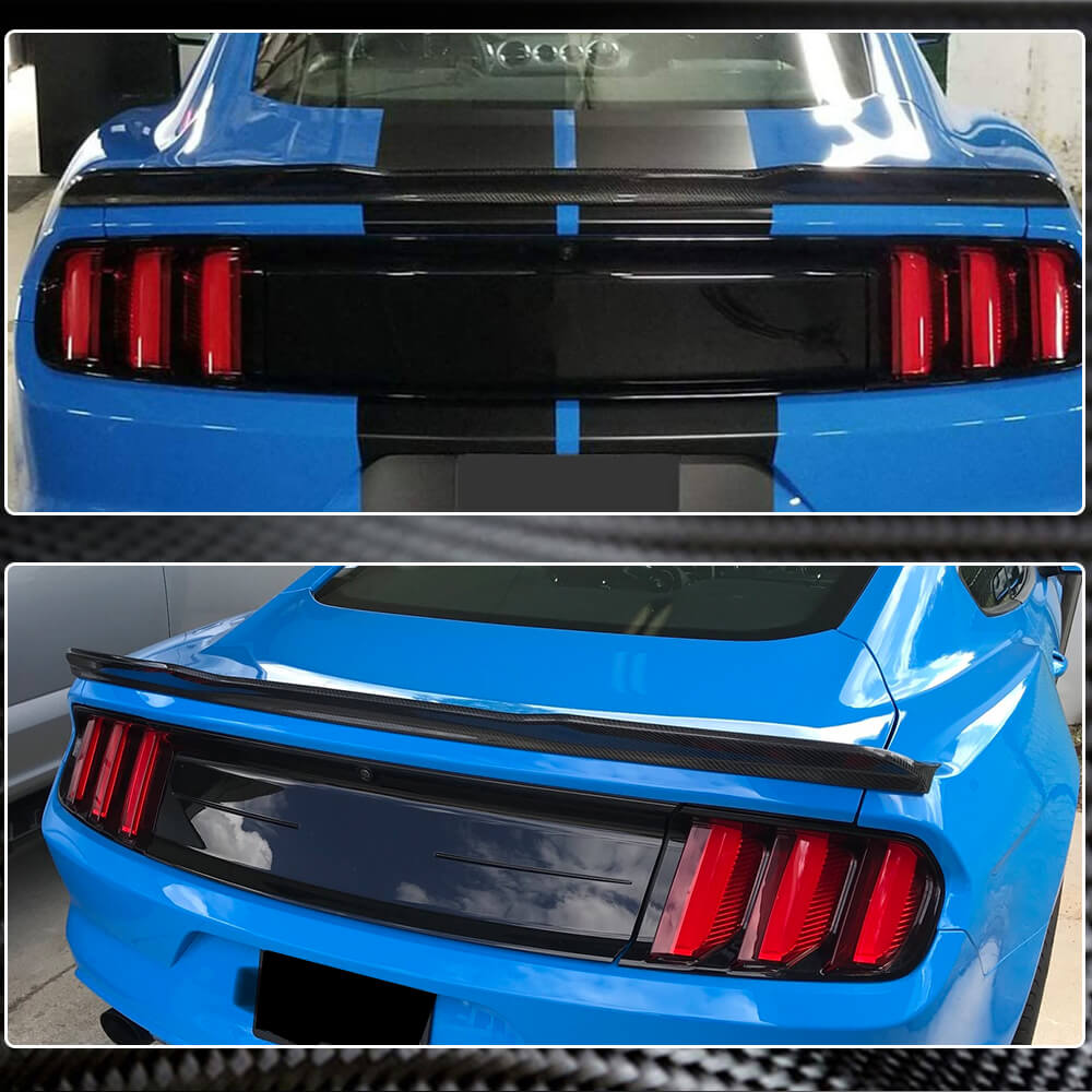 Spoiler V4 (Carbon) for Ford Mustang 2015-2023 - image 4