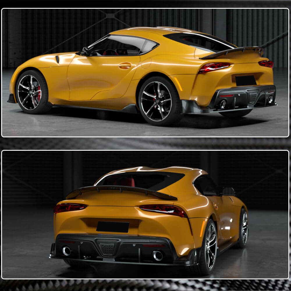 Spoiler V2 (Carbon) for Toyota Supra 2019- - image 4