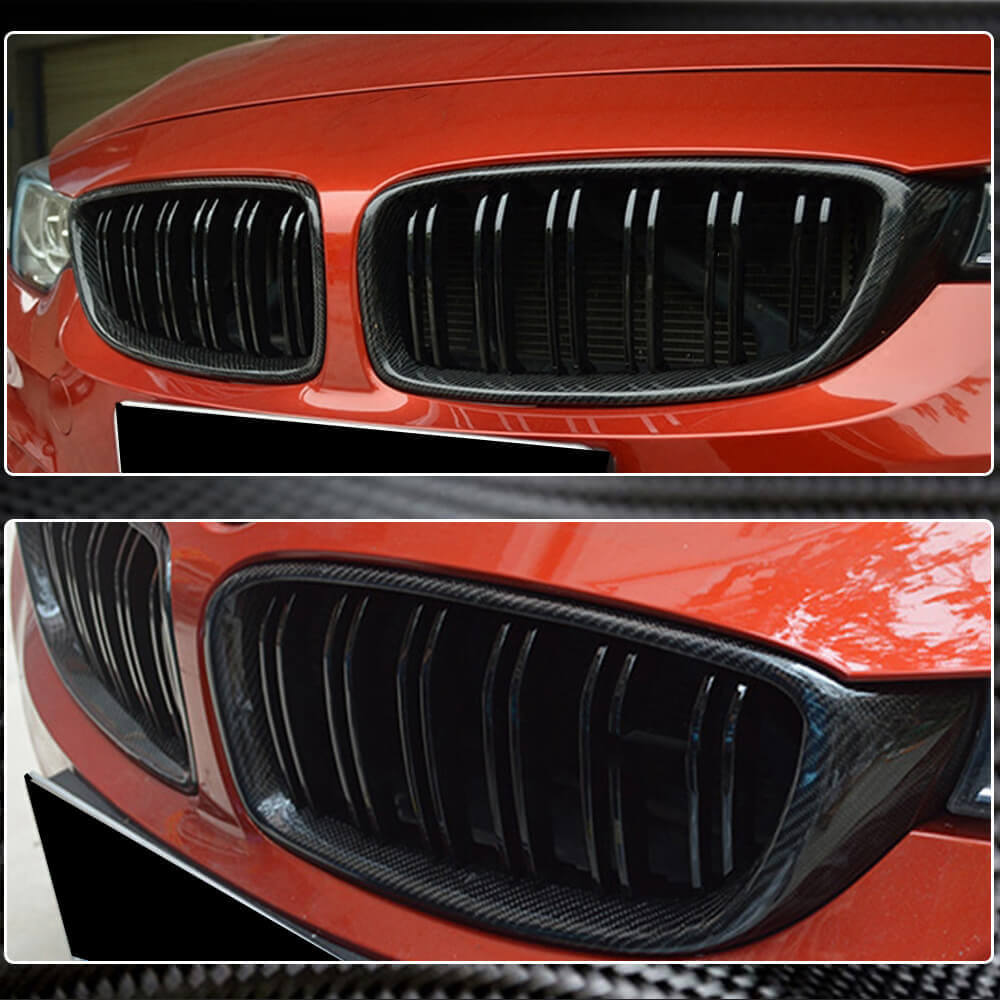 Grille outline (for F80, Carbon) for BMW 3 series F-30/31/34 2012-2019 - image 4