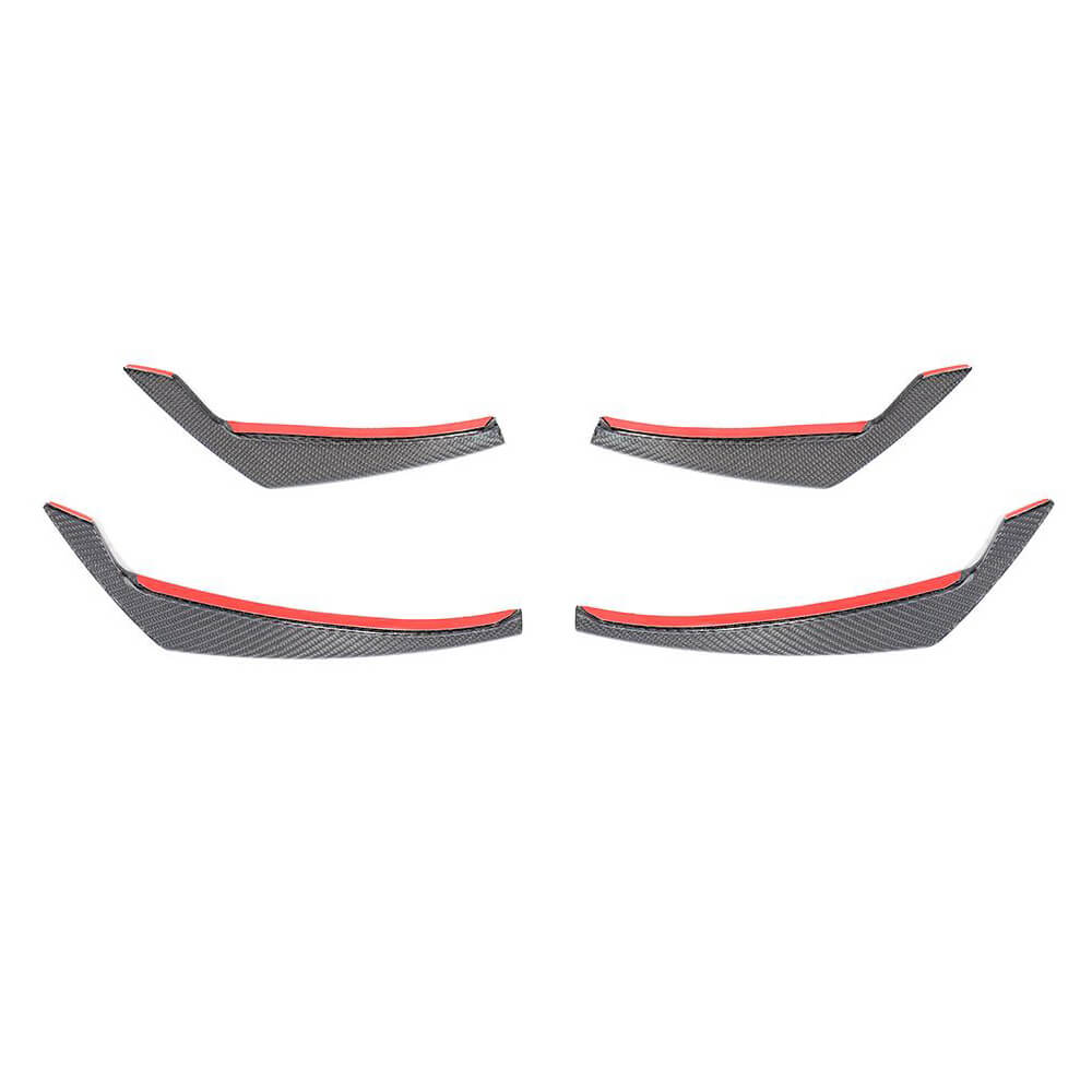 Front bumper covers (for Base 2015-2019, Carbon) for Audi A4 B9 2015-2024 - image 4
