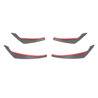 Front bumper covers (for Base 2015-2019, Carbon) for Audi A4 B9 2015-2024 - image 4