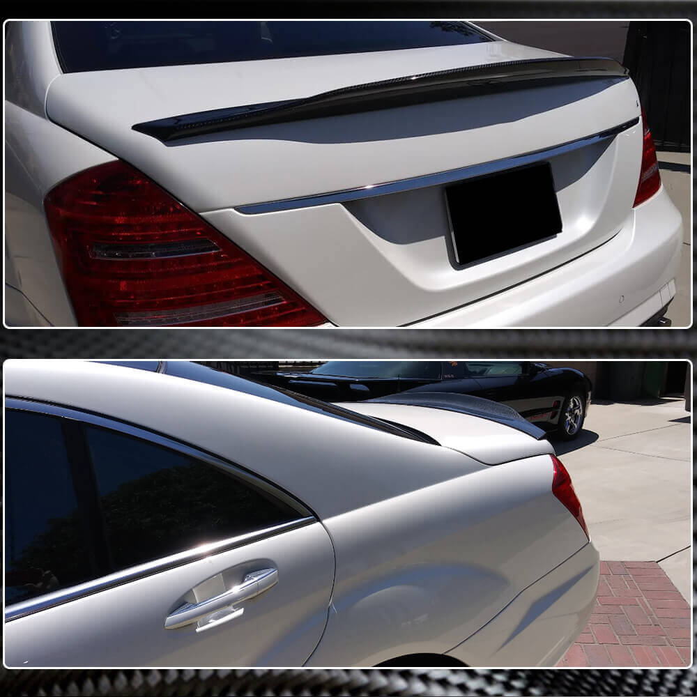 Spoiler V1 (Carbon) for Mercedes S-class W221 - image 4