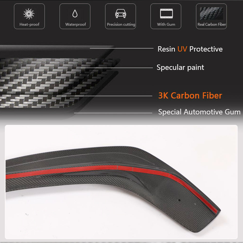 Cover on the front bumper Lip (for F-Sport 2013-2016, Carbon) for Lexus IS 2013- - image 4