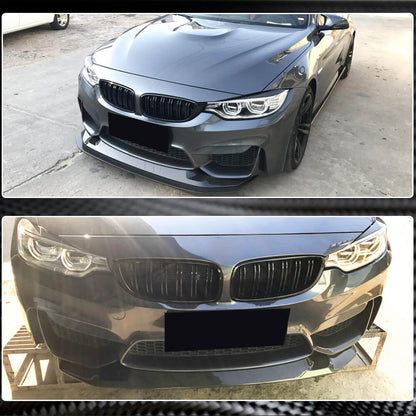 Front Bumper Lip Carbon Fiber V1 (for F82/F83) for BMW 4 series F-32 2012-2020 - image 4