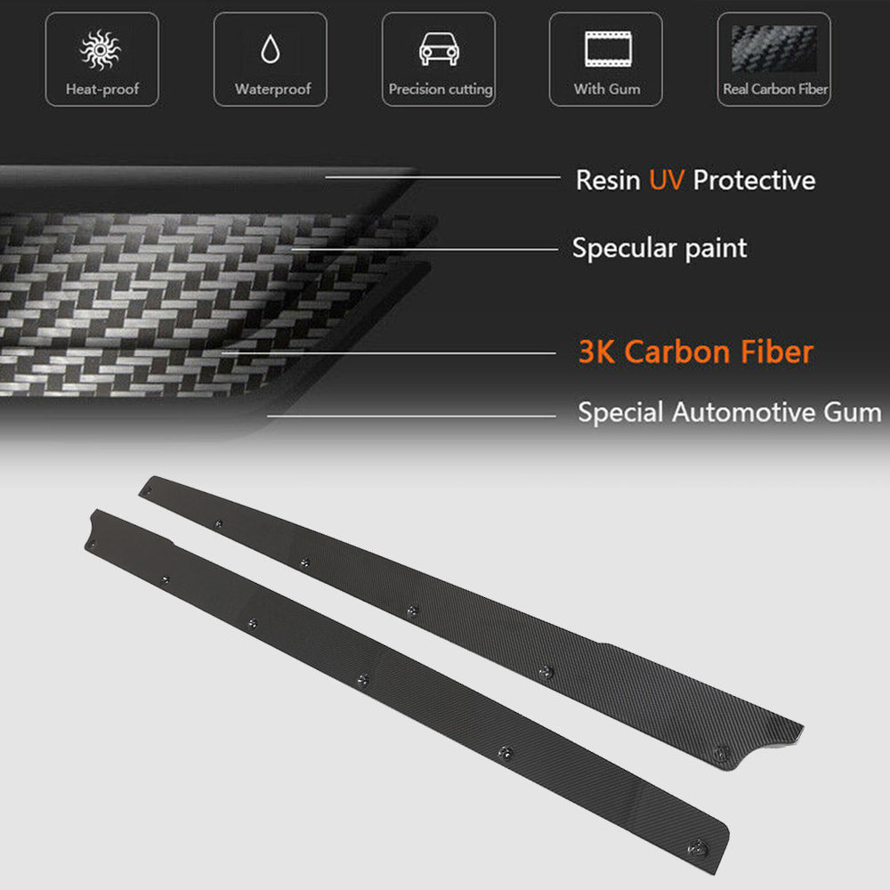 Side Skirts Dry Carbon Fiber V1 (2023-2025) for Tesla Model 3 - image 4