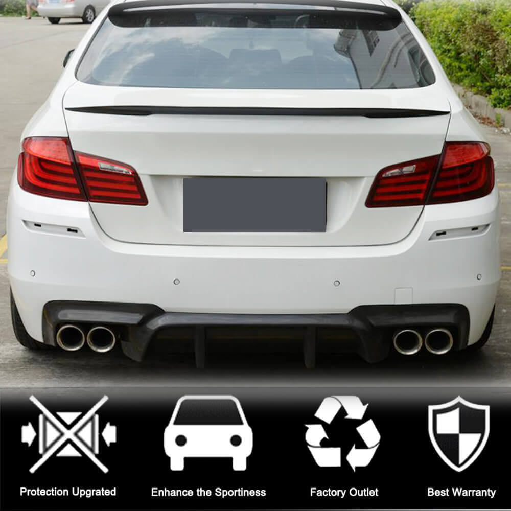 Rear Trunk Spoiler Carbon Fiber V9 (SD) for BMW 5 series F-10/11/07 2010-2016 - image 4