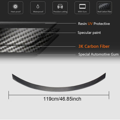 Spoiler V4 (for Q60 2016-2022, Carbon) for Infiniti Q50/Q60 2013-2024 - image 4