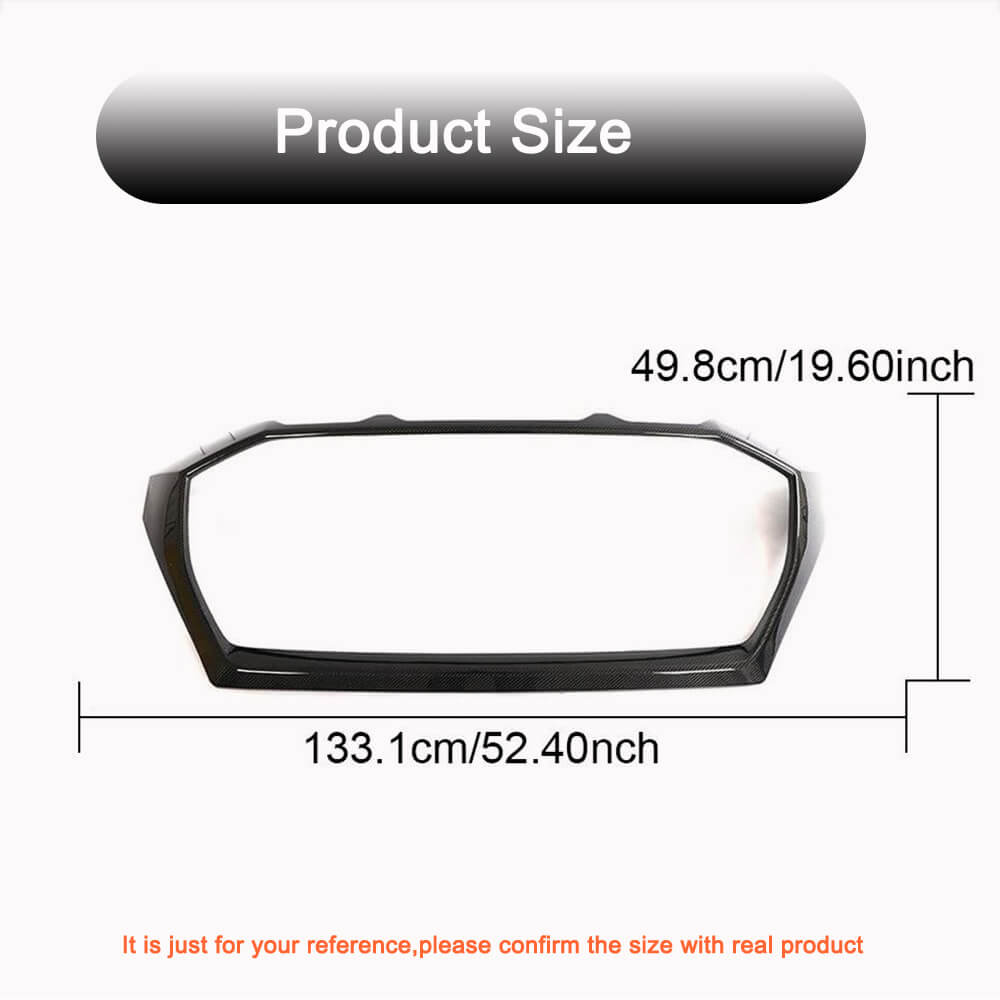 Front Grille Surround for RSQ8 Carbon for Audi Q8 2018- - image 4