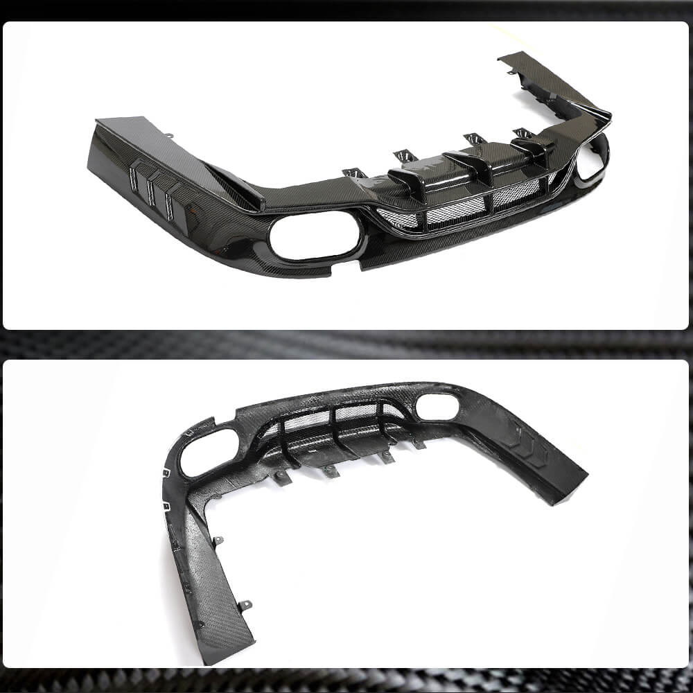 Rear bumper diffuser (for GT43/GT50/GT53 2018-2022, Carbon) for Mercedes AMG GT 4 X290 - image 4