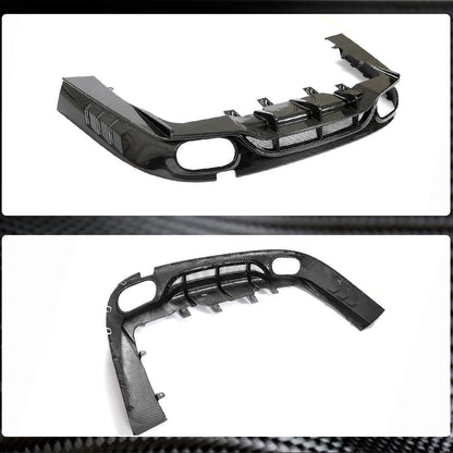 Rear bumper diffuser (for GT43/GT50/GT53 2018-2022, Carbon) for Mercedes AMG GT 4 X290 - image 4