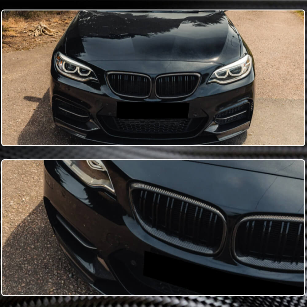 M-Look Kidney Grilles (Carbon) for BMW 2 Series F22/F23 2014-2021 - image 4