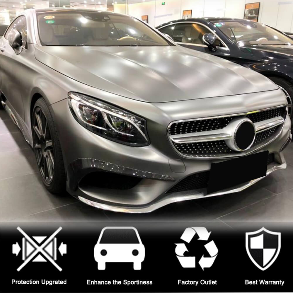 Carbon Front Bumper Covers (for AMG-Line 2015-2018) for Mercedes S-class C217 Coupe 2014-2020 - image 4