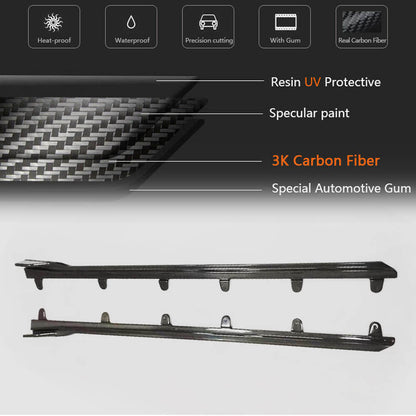 Side Skirt Extensions V3 (for G22/G23 M-Sport, Carbon) for BMW 4 Series G22/23/26 2020- - image 4