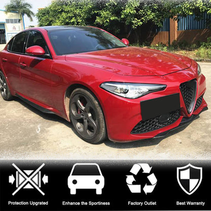 Front Bumper Lip Spoiler (for Sport, Carbon) for Alfa Romeo Giulia 2016-2022 - image 4