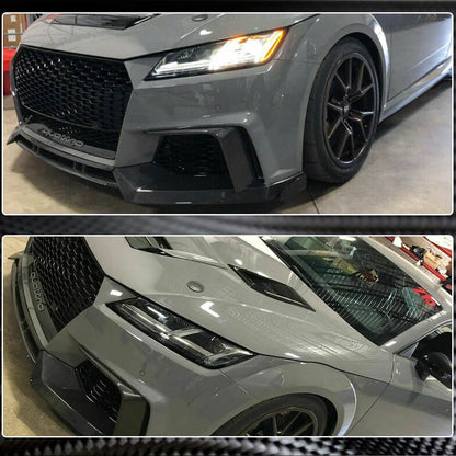 Front Bumper Lip Spoiler (for RS, 2016-2019, Carbon) for Audi ТТ 2014-2023 - image 4