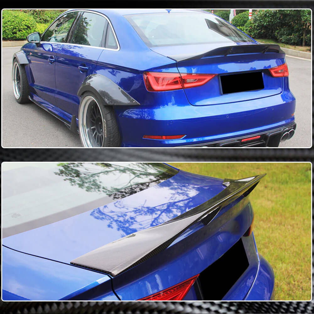 V1 Spoiler (for Sedan, Carbon) for Audi A3 2012-2020 - image 4