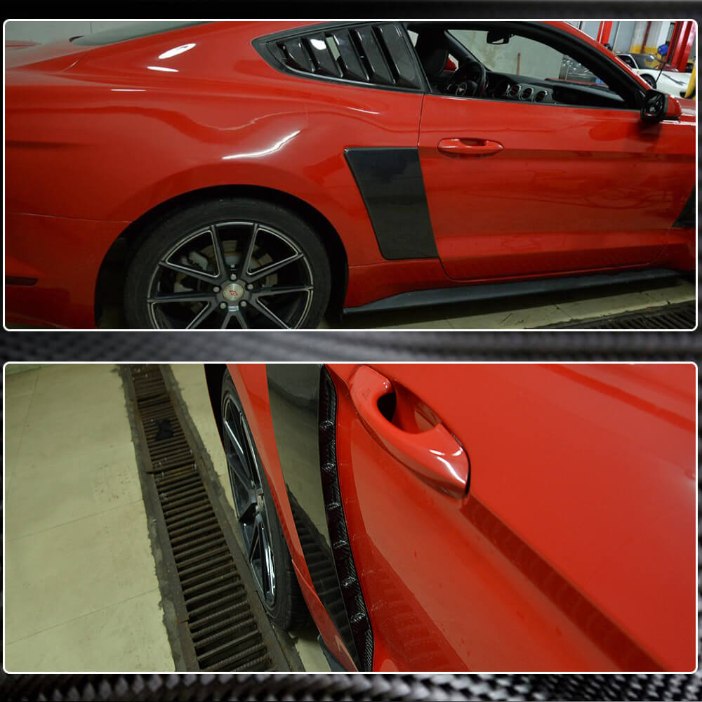 Rear Fender Covers (2015-2017, Carbon) for Ford Mustang 2015-2023 - image 4