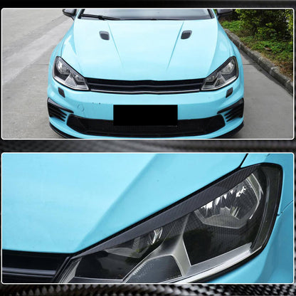 Eyelashes on headlights (Carbon) for Volkswagen Golf 7/E-Golf - image 4