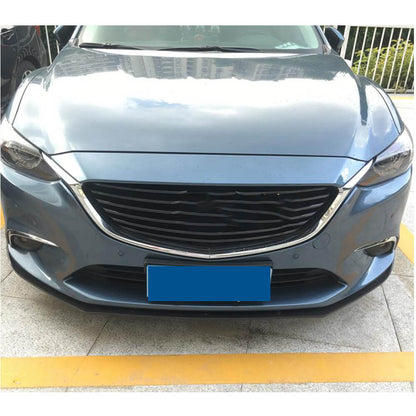 Lip V2 front bumper cover (2017-2019, Carbon) for Mazda 6 2012-2024 - image 4