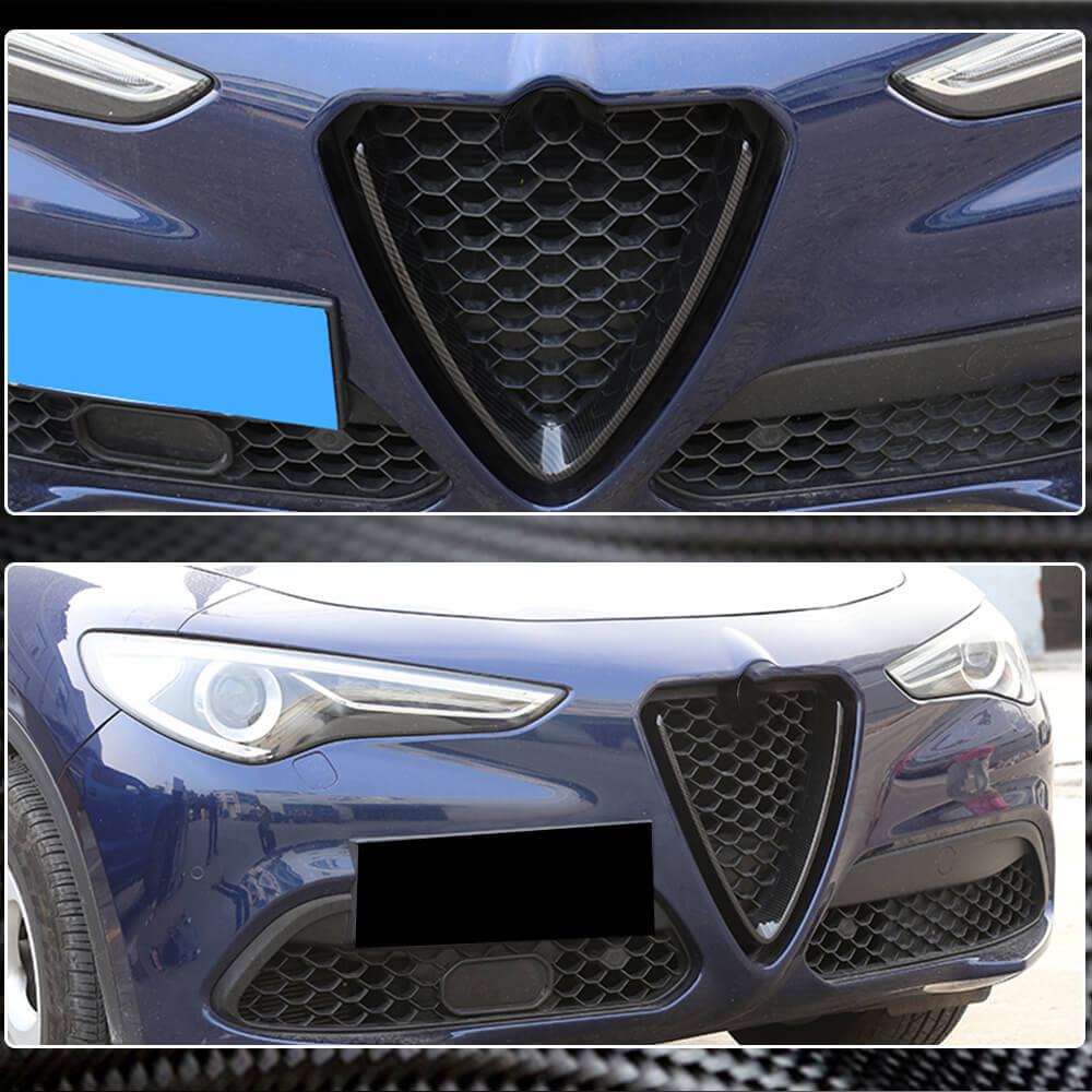 Radiator grille trim (2017-2023, Dry carbon) for Alfa Romeo Stelvio - image 7