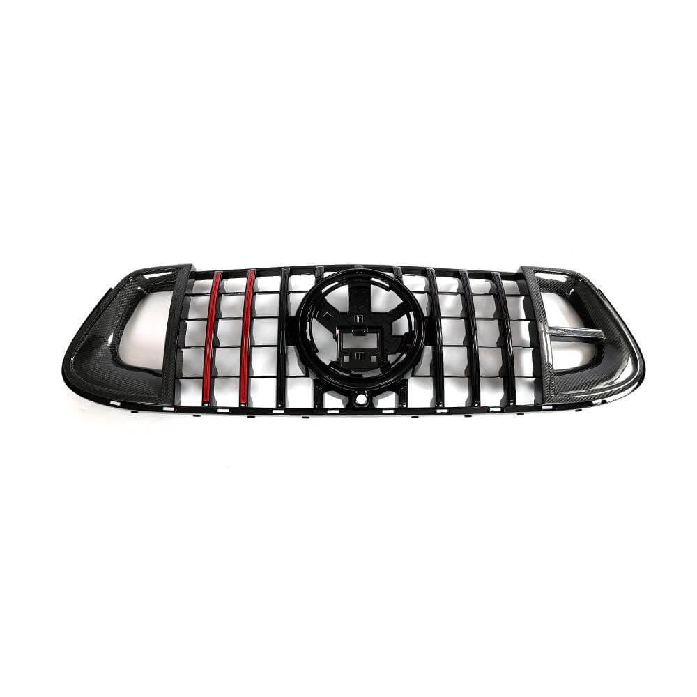 Front Grille GT Panamericana GT-R Carbon (for AMG-Line/GLE53/GLE63 2019-2023) for Mercedes GLE W167 2018- - image 5