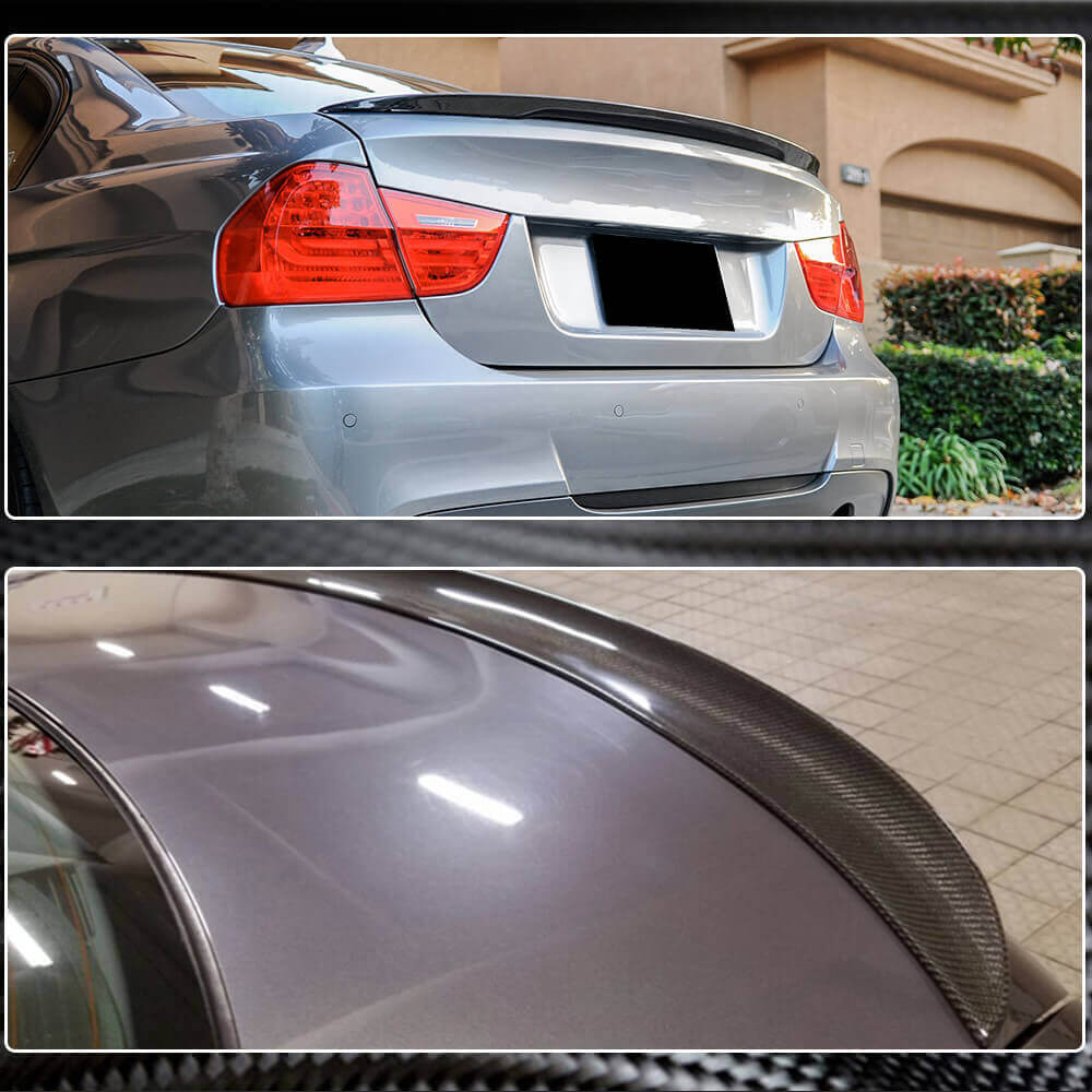 Rear Trunk Spoiler Carbon Fiber V4 (SD) for BMW 3 series E-90/91/92/93 2005-2011 - image 4