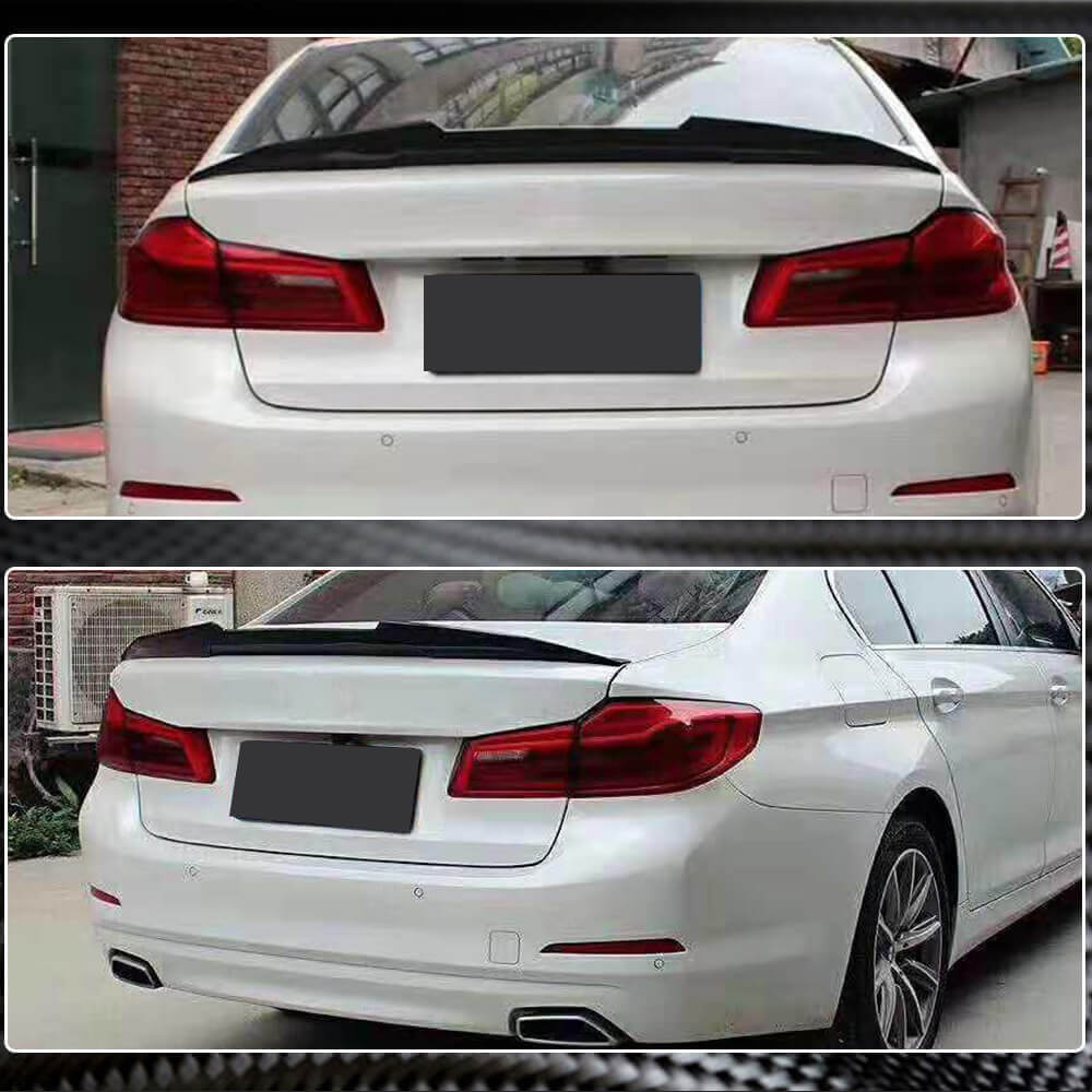 Rear Trunk Spoiler Carbon Fiber V5 (SD) for BMW 5 Series G30/31 2017-2023 - image 4