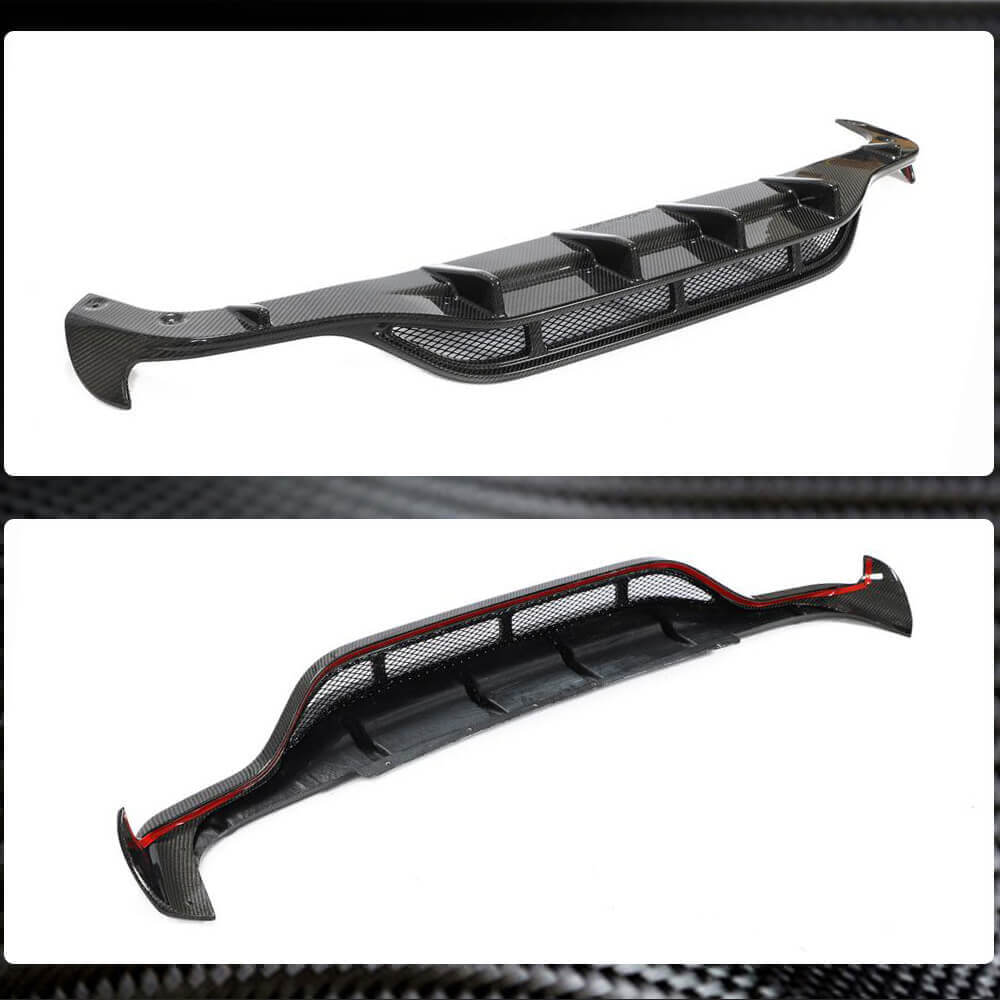 Rear bumper diffuser V2 (for AMG-Line 2018-2020, Carbon) for Mercedes CLS C257 2018- - image 4