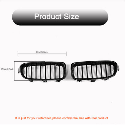 Grille Kidney 1 Bar (Carbon) for BMW 3 Series F-30/31/34 2012-2019 - image 4