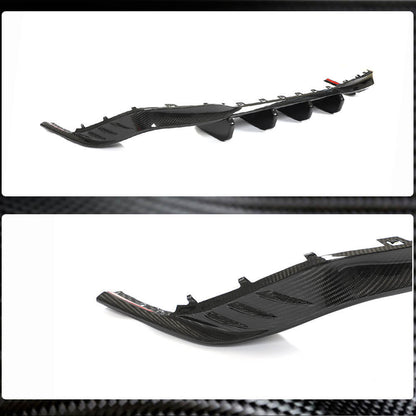 Rear bumper diffuser (for R HB, Dry carbon) for Volkswagen Golf 8 - image 4