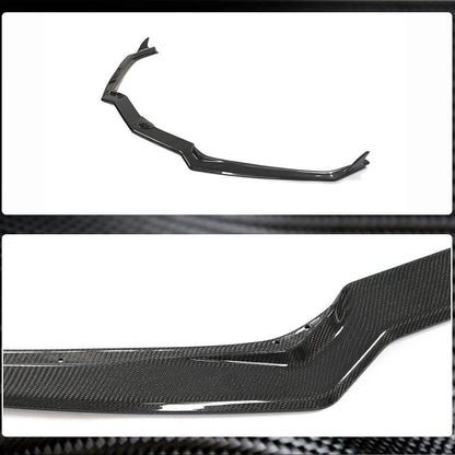Front Bumper Lip Spoiler (Carbon) for Chevrolet Corvette C8 2019- - image 4