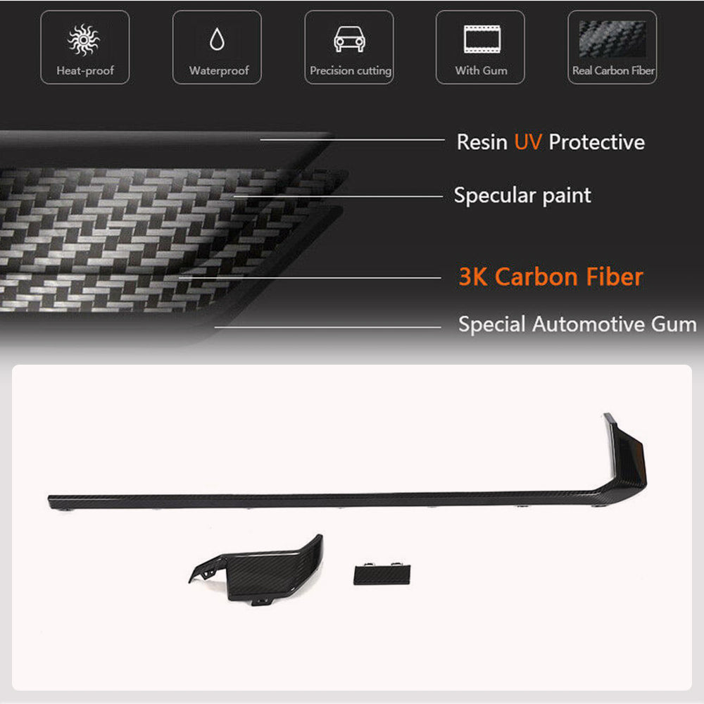 Rear Bumper Diffuser Trims Dry Carbon Fiber V3 (for G82/G83) for BMW 4 series G22/23/26 2020- - image 4