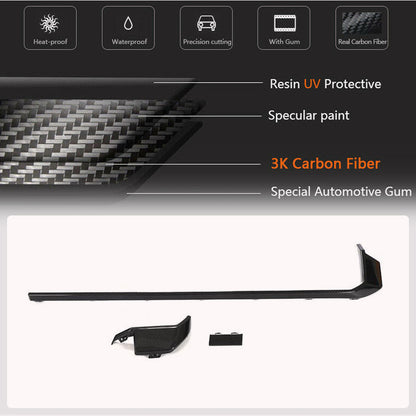 Rear Bumper Diffuser Trims Dry Carbon Fiber V3 (for G82/G83) for BMW 4 series G22/23/26 2020- - image 4