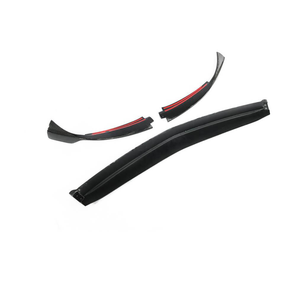 Front Bumper Lip V3 for AMG-Line SD 2018-2021 Carbon for Mercedes A-сlass W177 2018- - image 4