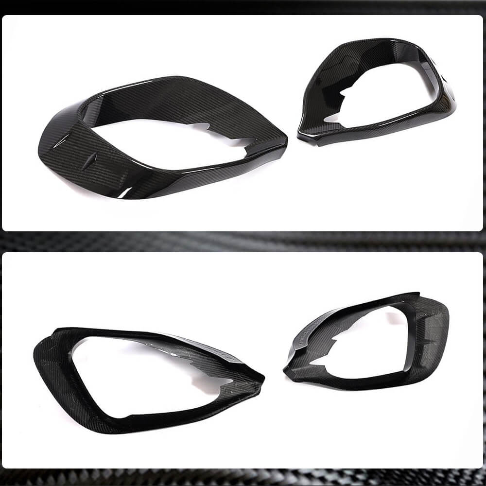 Covers on the front bumper V1 (for AMG/AMG-Line, Carbon) for Mercedes GLA H247 2020↗︎ - image 4