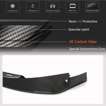 Front Bumper Lip Carbon Fiber V7 (for G80) for BMW 3 series G20/21 2018- - image 4