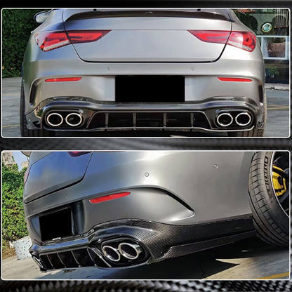 Rear Bumper Diffuser for AMG-Line SD 2019-2022, Carbon for Mercedes CLA C118 2019- - image 4