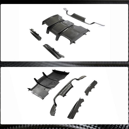 Rear Bumper Diffuser Carbon Fiber V1 (for F82/F83) for BMW 4 series F-32 2012-2020 - image 4