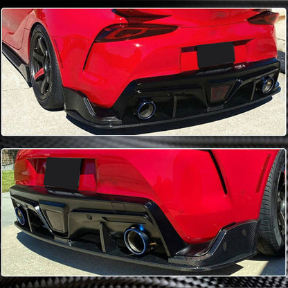 Rear Bumper Diffuser V2 (Carbon) for Toyota Supra 2019- - image 4