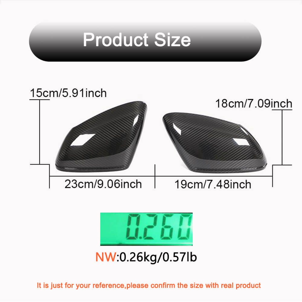 Mirror covers (2019-2024, Carbon) for Porsche Taycan - image 4