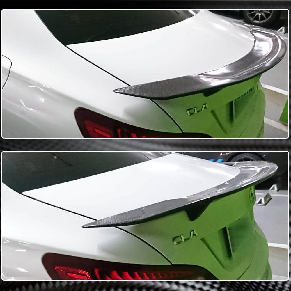 Spoiler V6 (SD, Carbon) for Mercedes CLA C117 2013-2019 - image 4