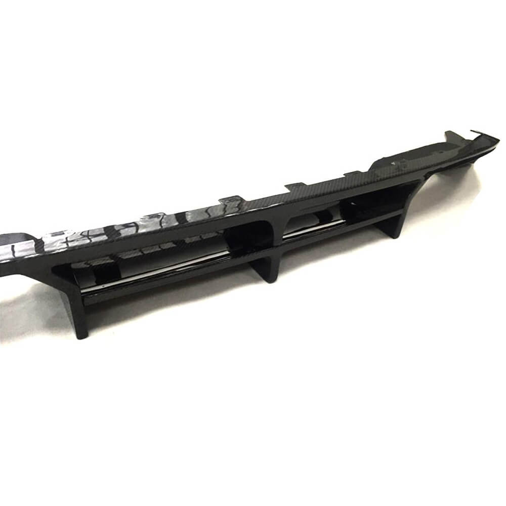 Rear Bumper Diffuser (for R-Line HB 2012-2017, Carbon) for Volkswagen Golf 7/E-Golf 2012-2020 - image 4