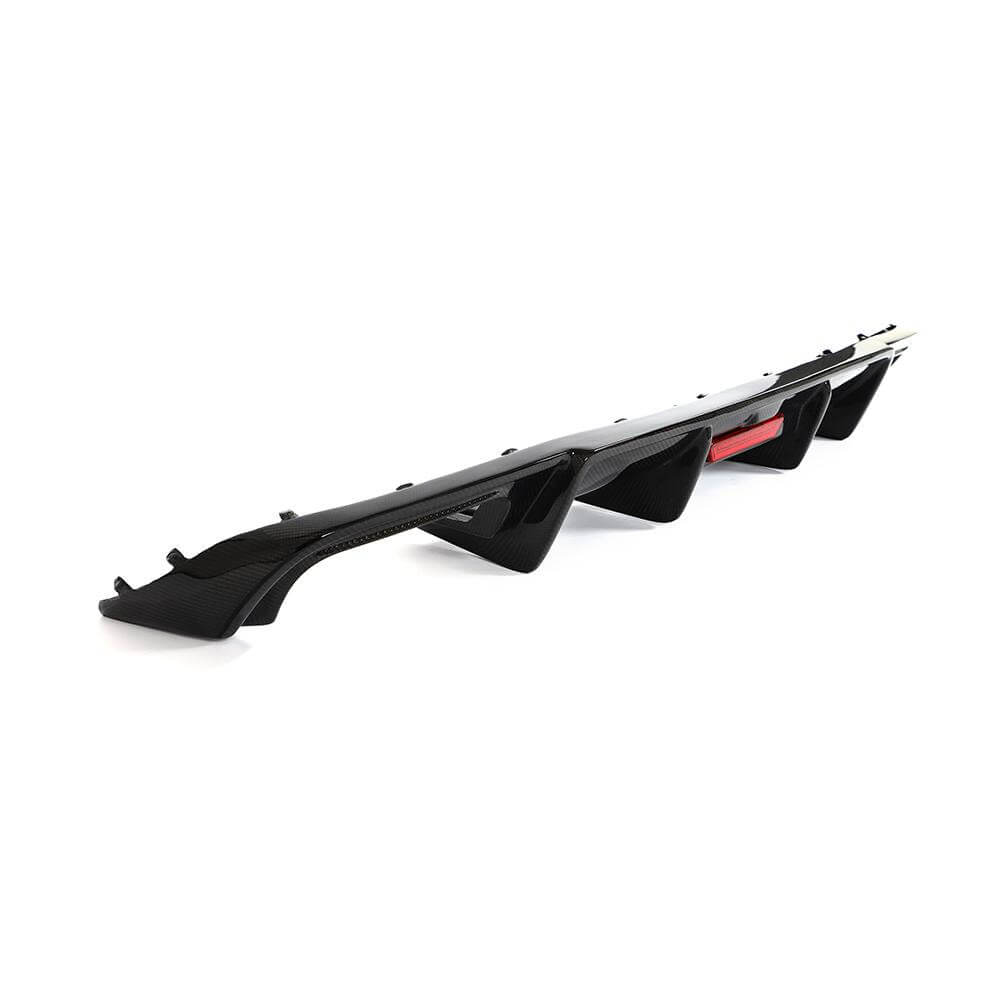 Rear bumper diffuser (for Base SD 2015-2019, Carbon) for Audi A4 B9 2015-2024 - image 4