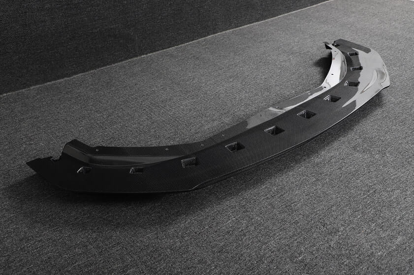 Front Bumper Lip Spoiler (Carbon) for Ford Mustang 2024- - image 4