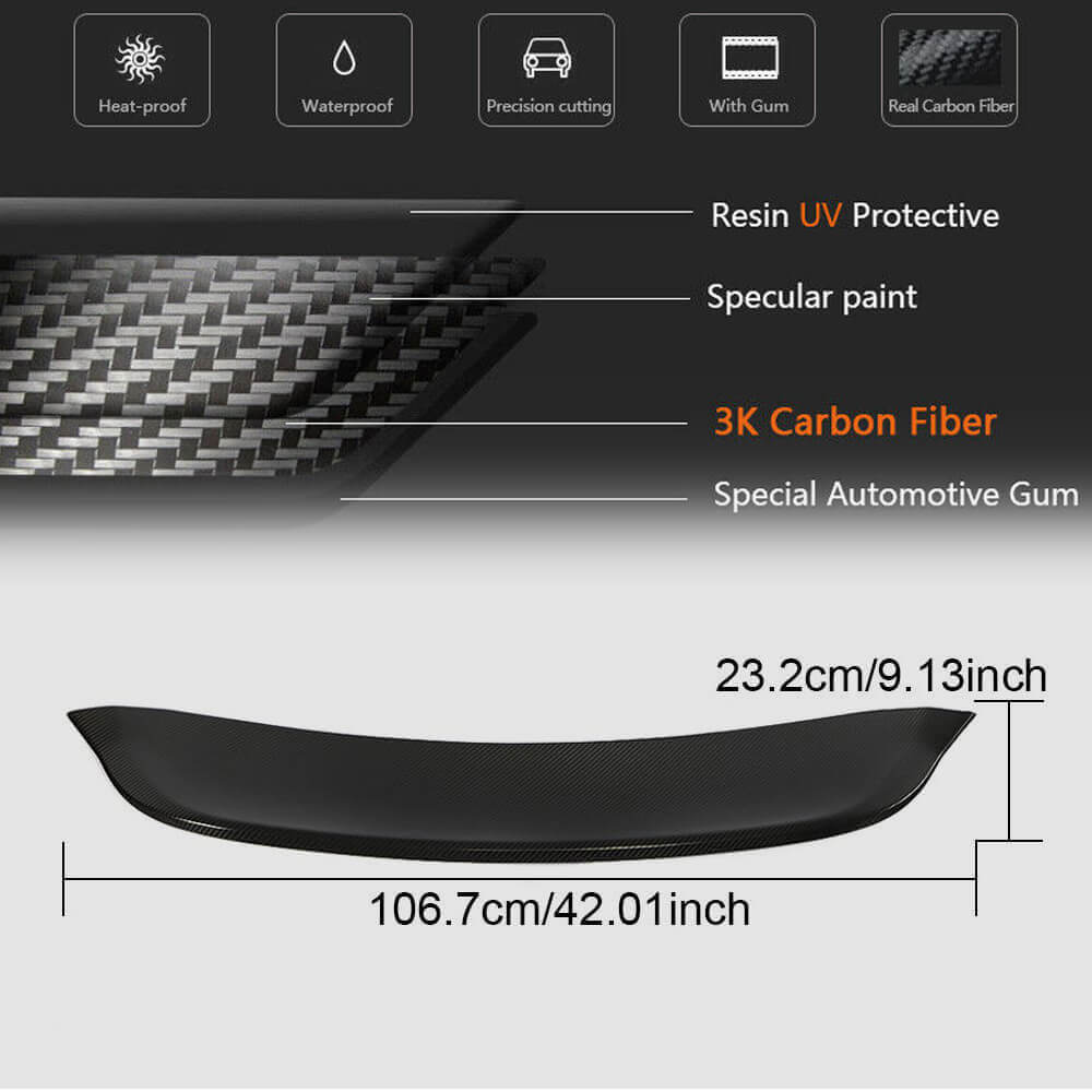 Spoiler V1 (for Boxster, Carbon) for Porsche Boxster/Cayman 982 (718) 2016- - image 4