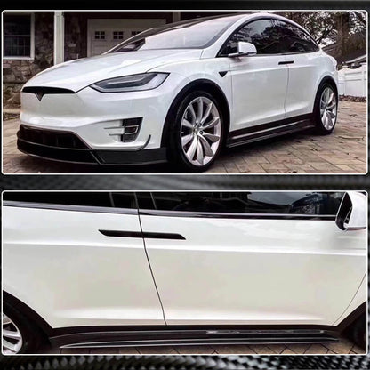 Door Sill Covers (2015-2021, Carbon) for Tesla Model X 2015- - image 4