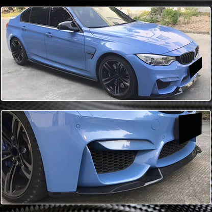 Front Bumper Lip V8 for F80, Carbon for BMW 3 Series F30/F31 2012-2019 - image 4